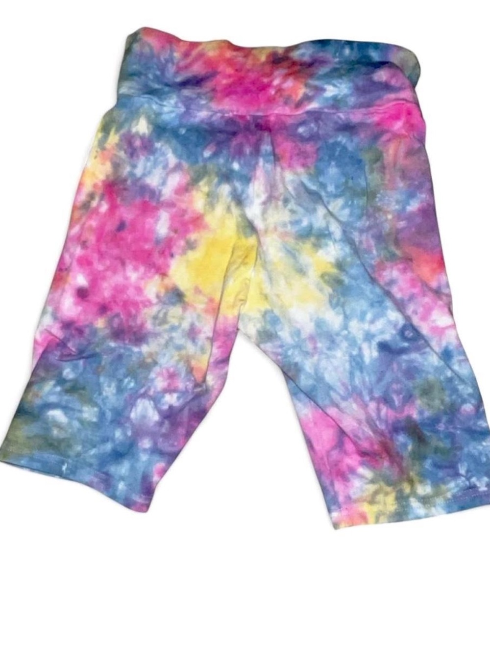 wild fable Tie-Dye Multicolor Stretch Bike Shorts - Pink Blue Yellow Size S